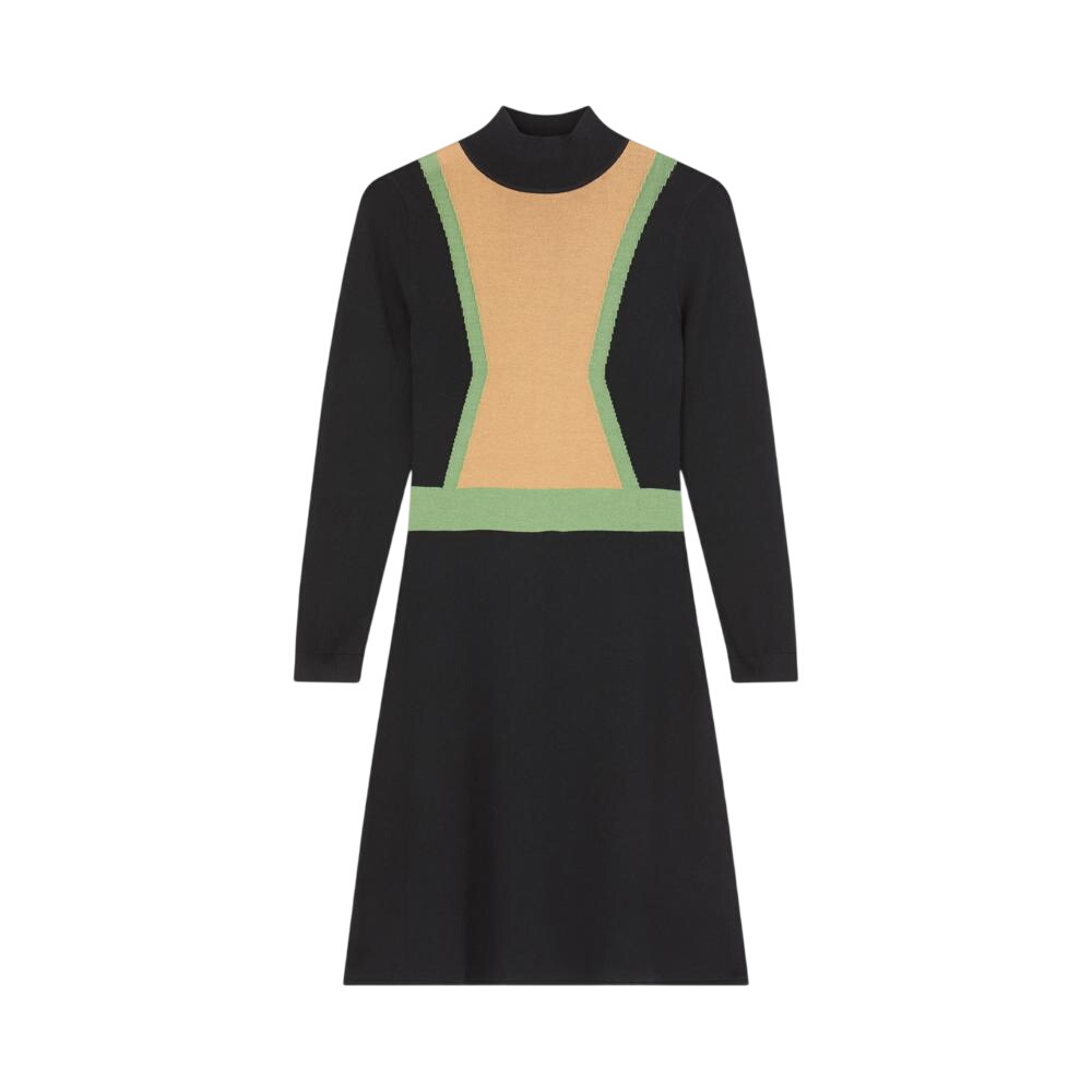 L.K. Bennett Natalia Colourblock Merino Dress